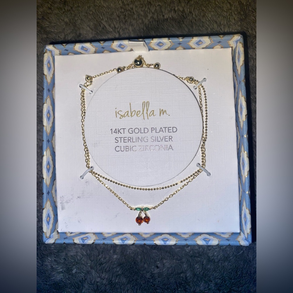 BNIB Isabella M Sterling Silver Gold Plated “Cross” Adjustable Bracelet